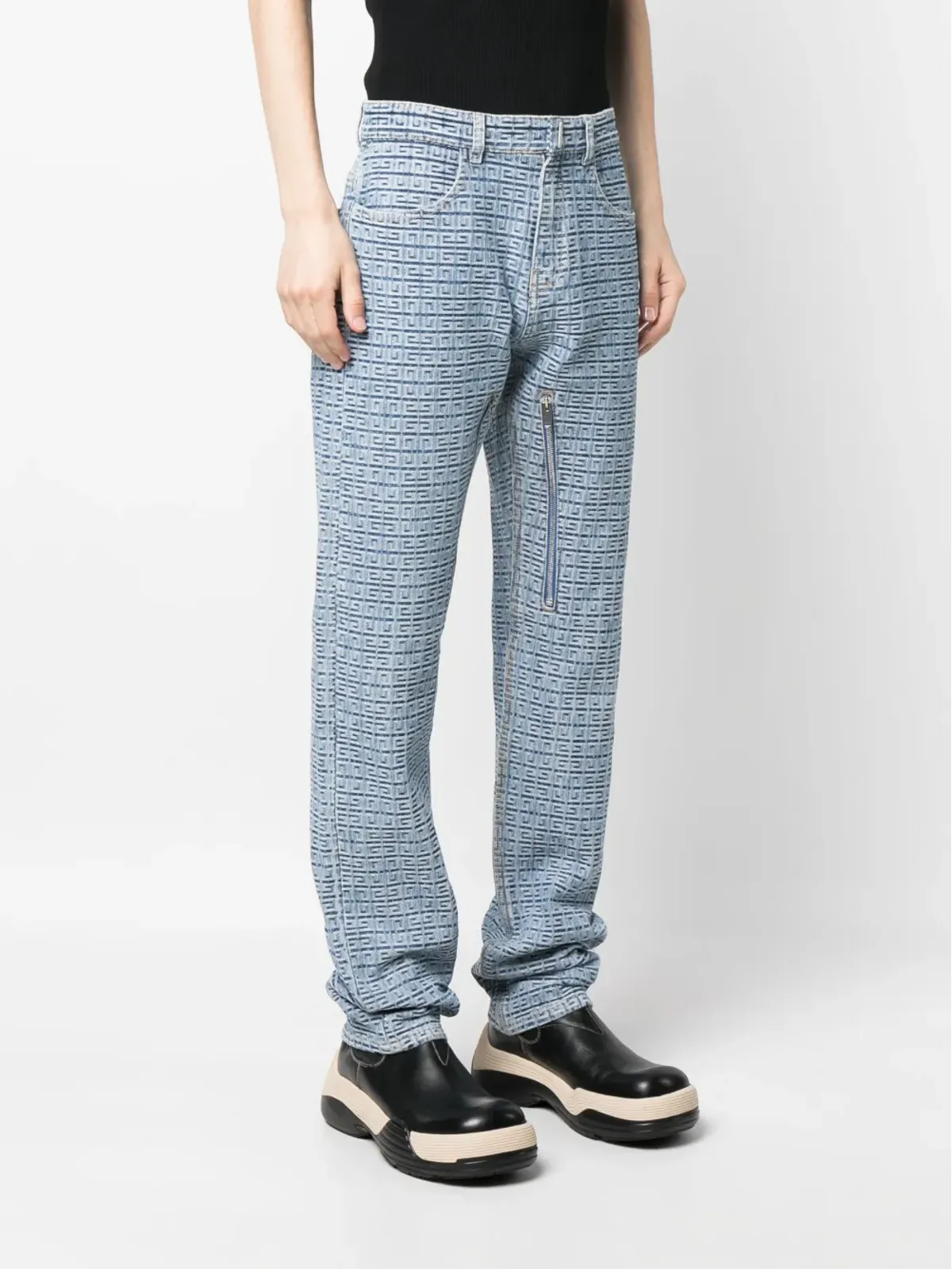 Givenchy 4Gモチーフストレートジーンズ - 画像3