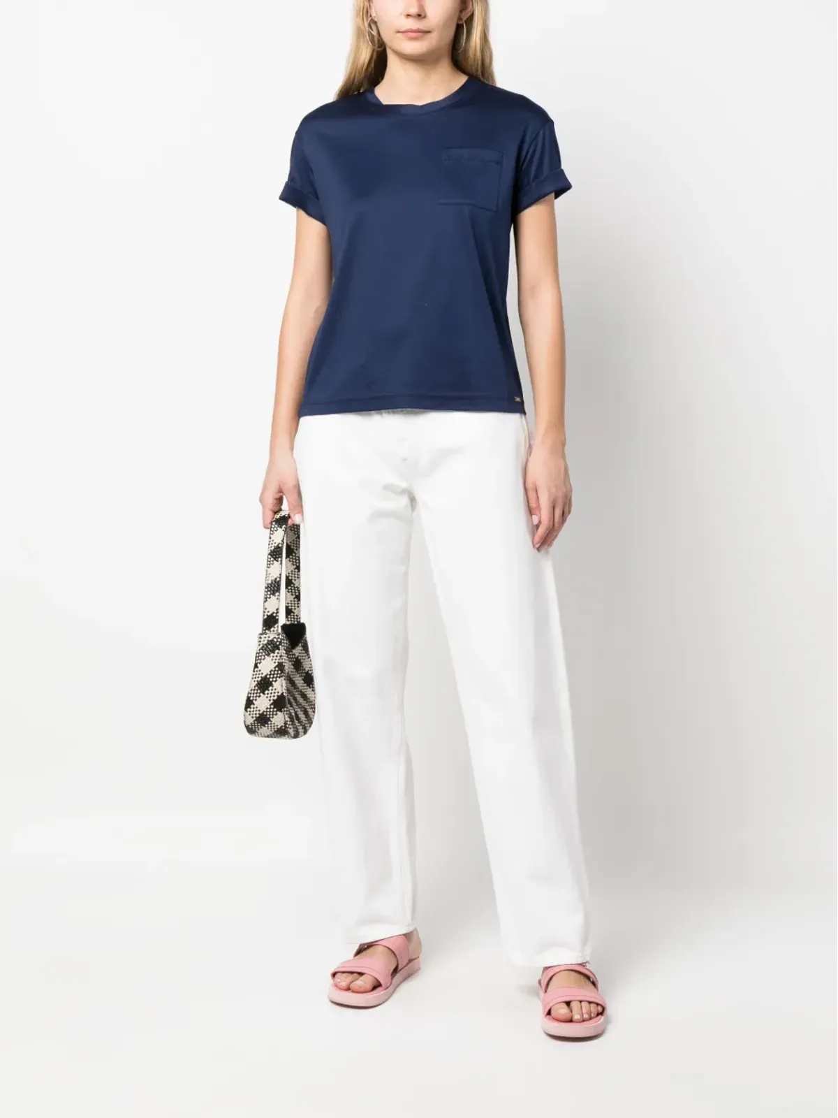 Kiton パッチポケット付きコットンTシャツ - 画像2