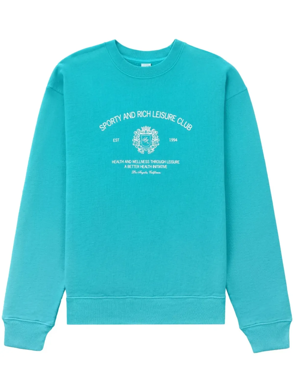 Sporty & Rich スローガンプリント クルーネック スウェットシャツ - ブルー - 画像1
