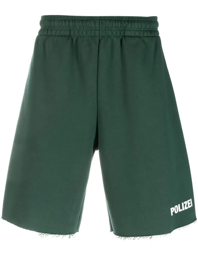 VETEMENTS VETEMENTS Polizei ローエッジ ショーツ - グリーンの商品画像
