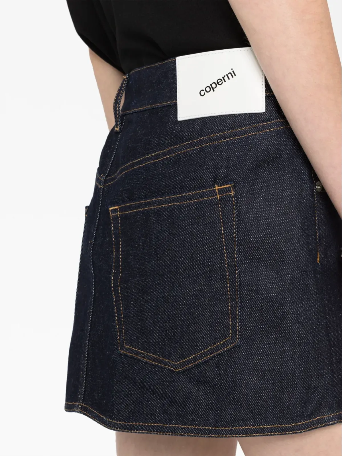 Coperni デニムラップミニスカート - 画像3