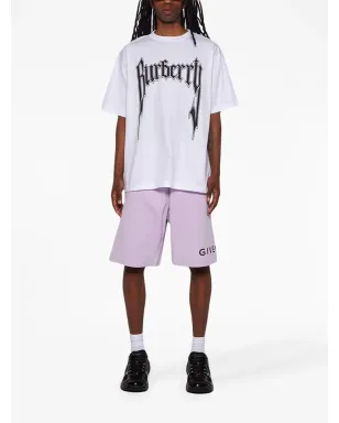 Givenchy ロゴプリント コットンショーツ パープル - サムネイル2