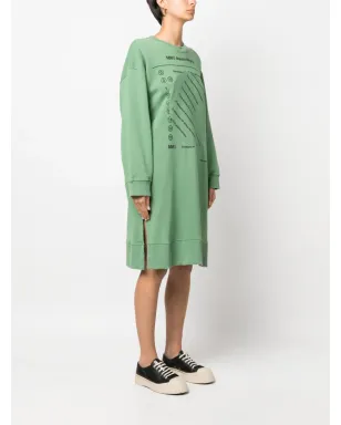 MM6 Maison Margiela グラフィックプリント スウェットシャツワンピース - サムネイル3
