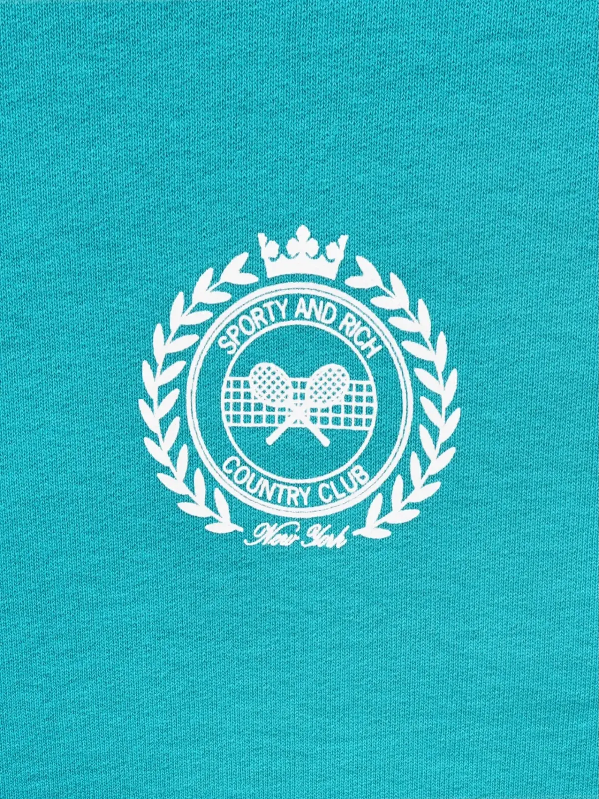Sporty & Rich NYカントリークラブ クロップド スウェットシャツ - 画像3