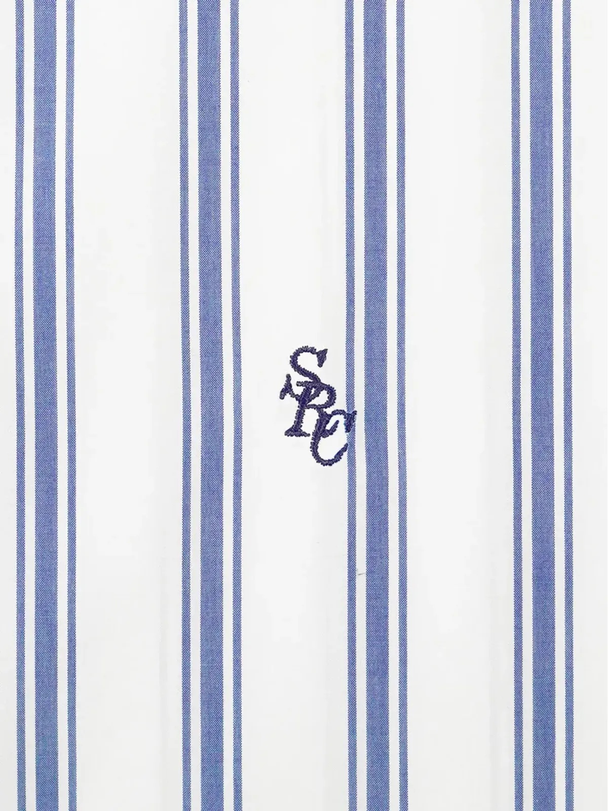 Sporty & Rich ロゴ刺繍ストライプシャツ - 画像2