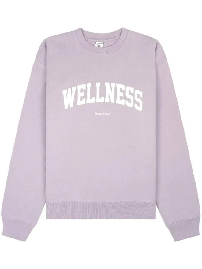 Sporty & Rich Sporty & Rich ウェルネス コットン スウェットシャツ - Purpleの商品画像