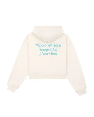 Sporty & Rich テニスクラブ ロゴプリント フーディ - サムネイル2
