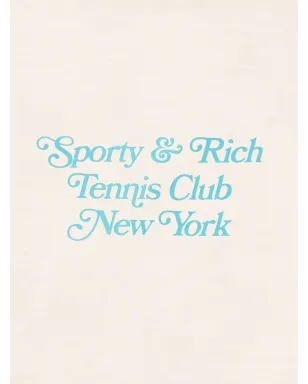 Sporty & Rich テニスクラブ ロゴプリント フーディ - サムネイル3