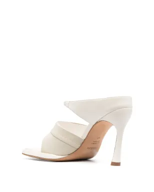 Sportmax トングストラップ レザーサンダル - サムネイル3