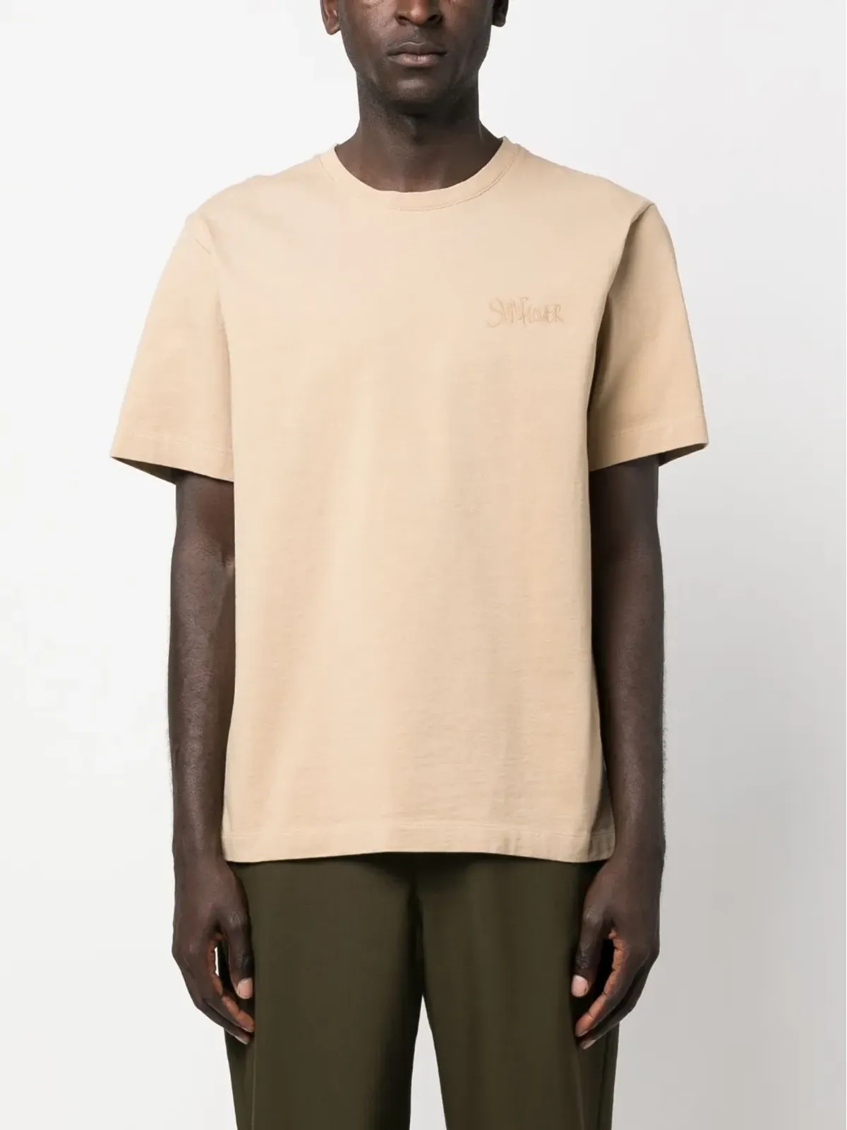 Sunflower グラフィックプリント オーガニックコットン Tシャツ - 画像3