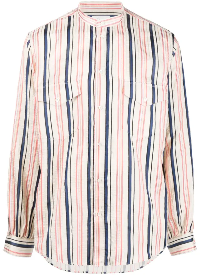 Bally Bally 長袖ストライプ柄シルクシャツの商品画像