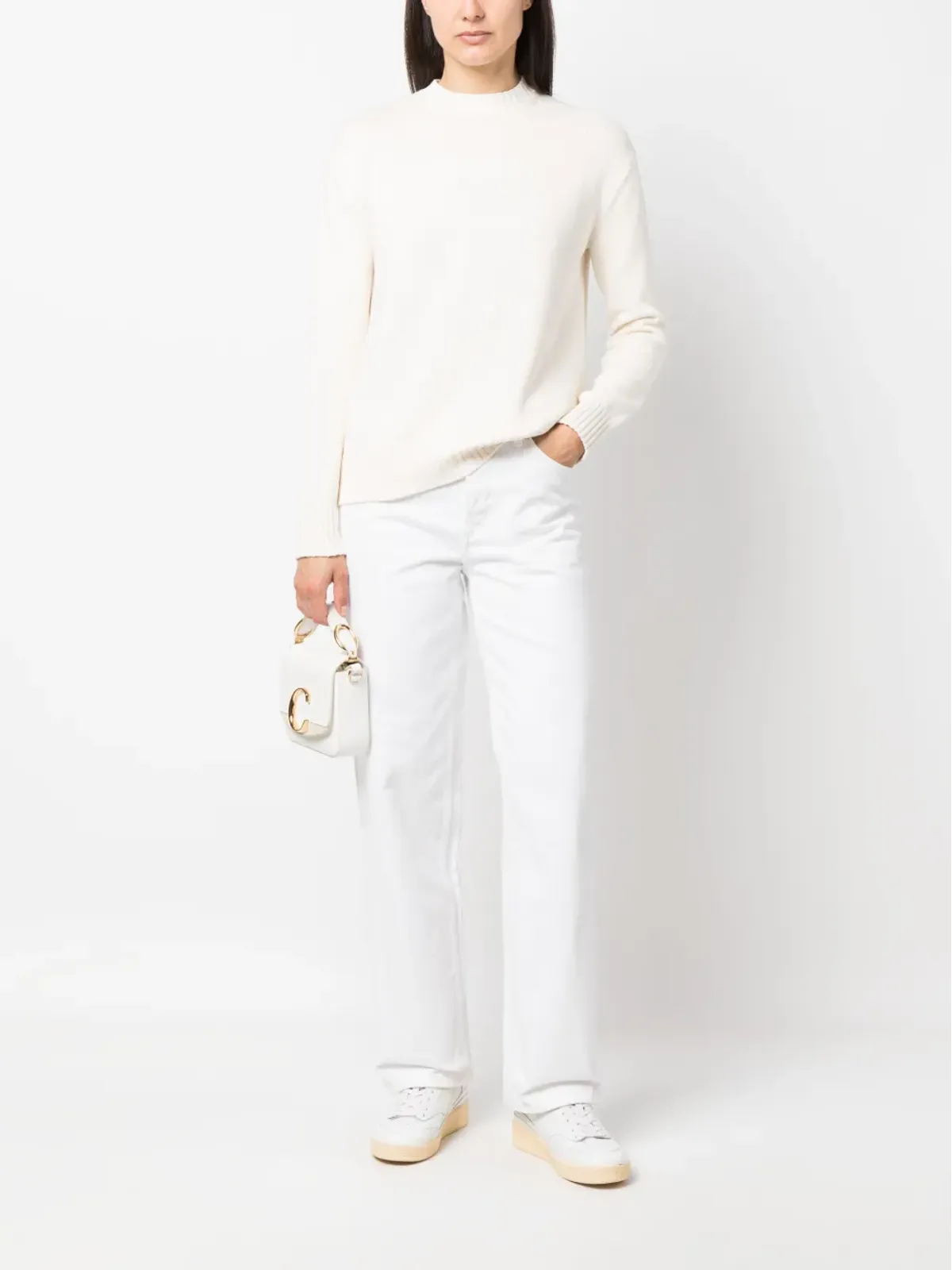Ralph Lauren Collection ロゴ入り長袖ジャンパー - ホワイト - 画像2