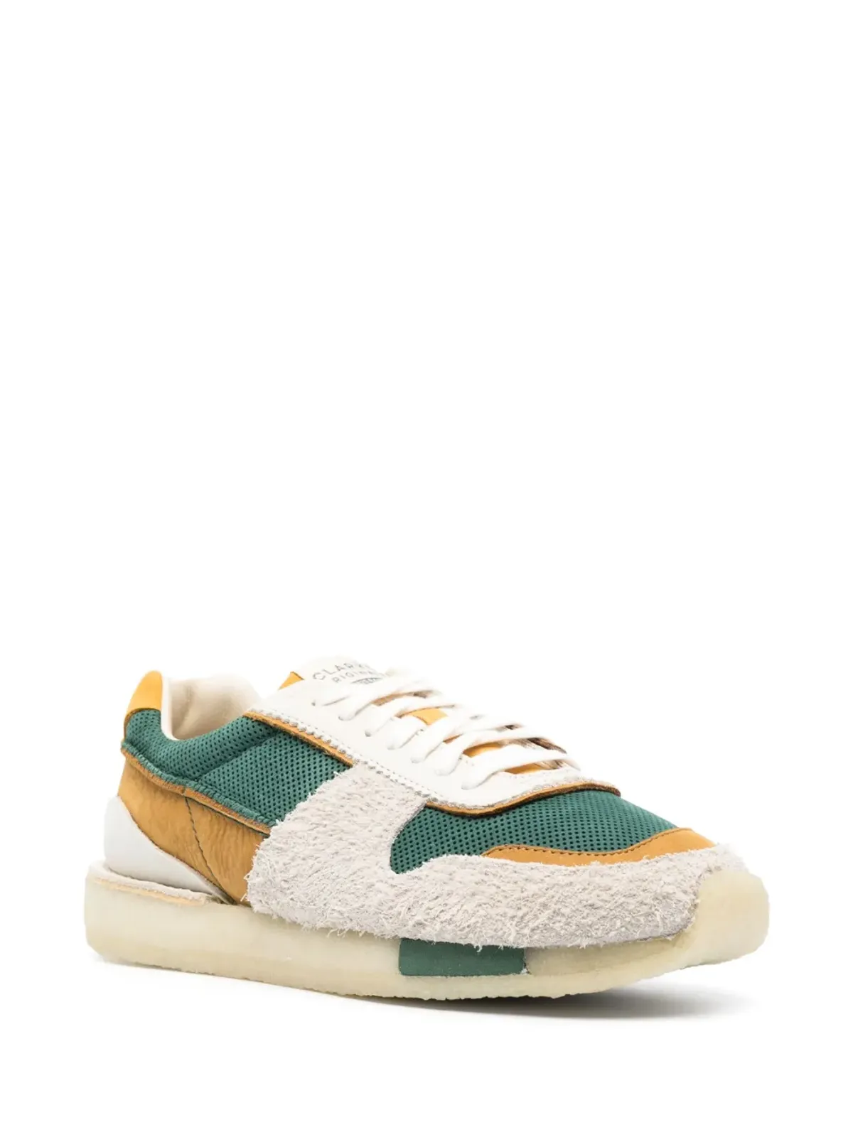 Clarks Originals カラー ブロック ロー・トップスニーカー ブラウン - 画像2