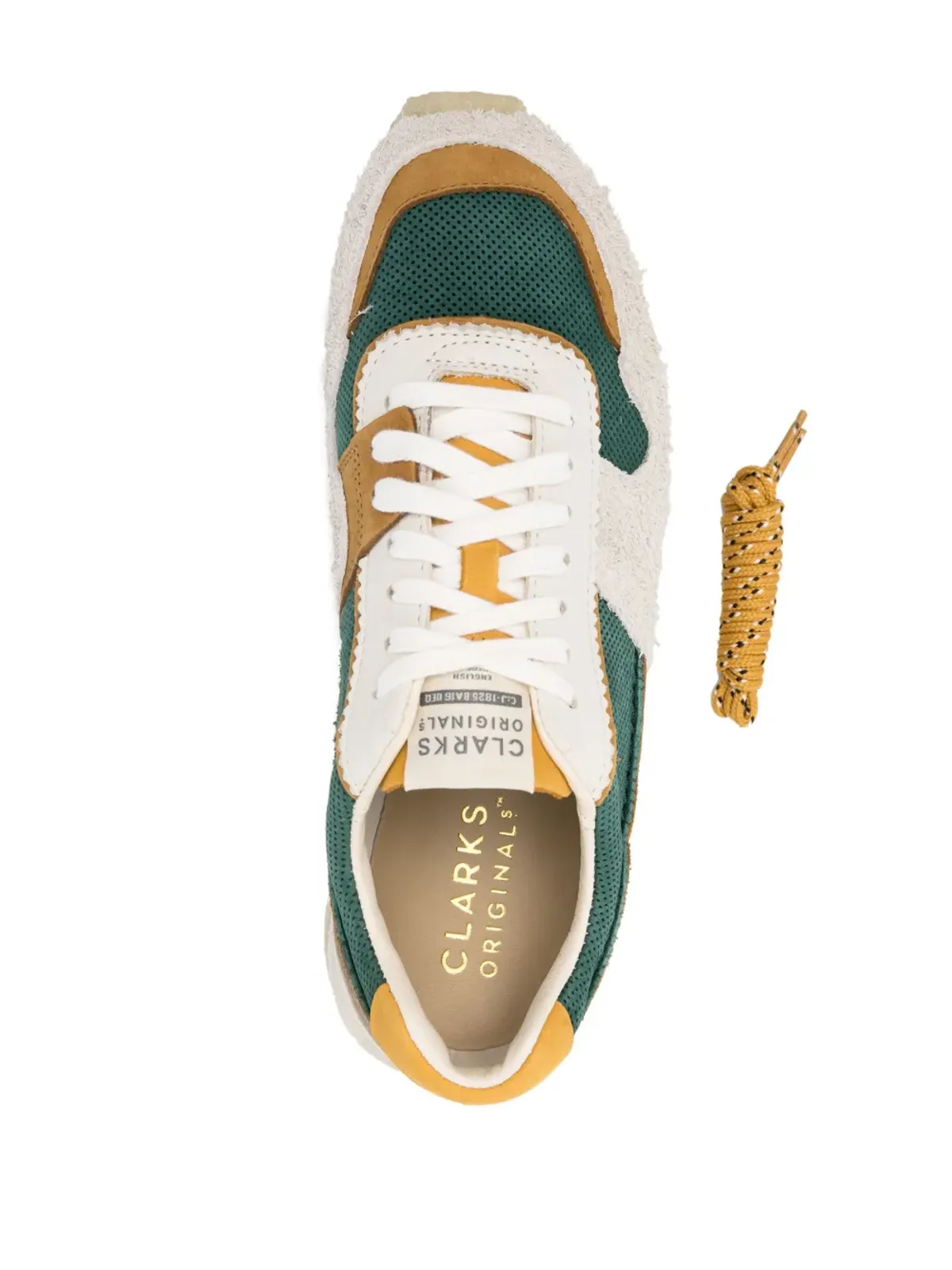 Clarks Originals カラー ブロック ロー・トップスニーカー ブラウン - 画像4