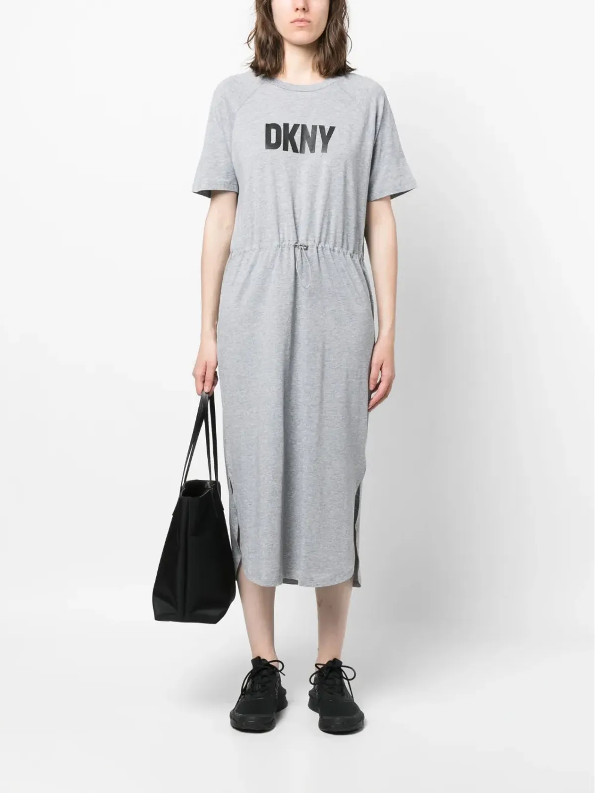 DKNY ロゴプリントTシャツドレス - 画像2