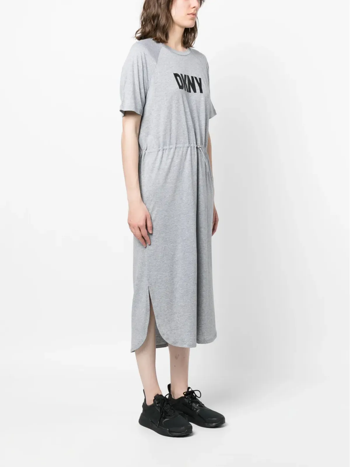 DKNY ロゴプリントTシャツドレス - 画像3