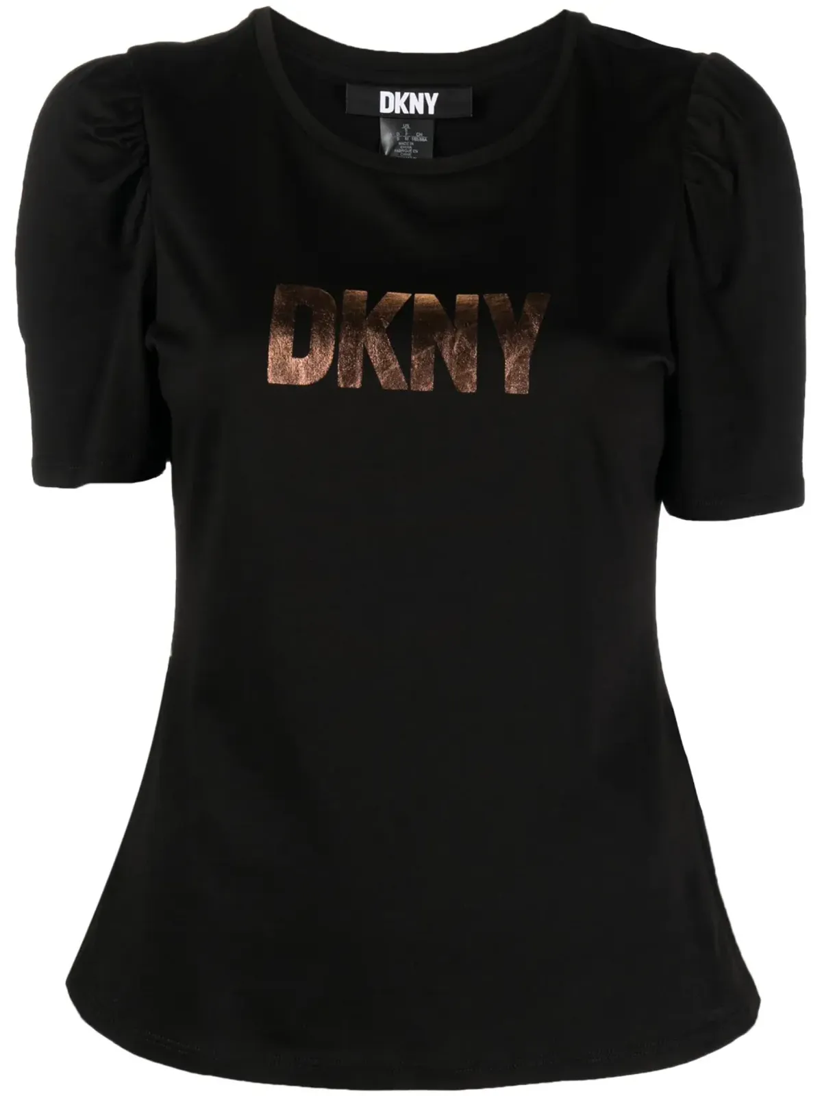 DKNY ロゴプリント半袖コットンTシャツ - 画像1