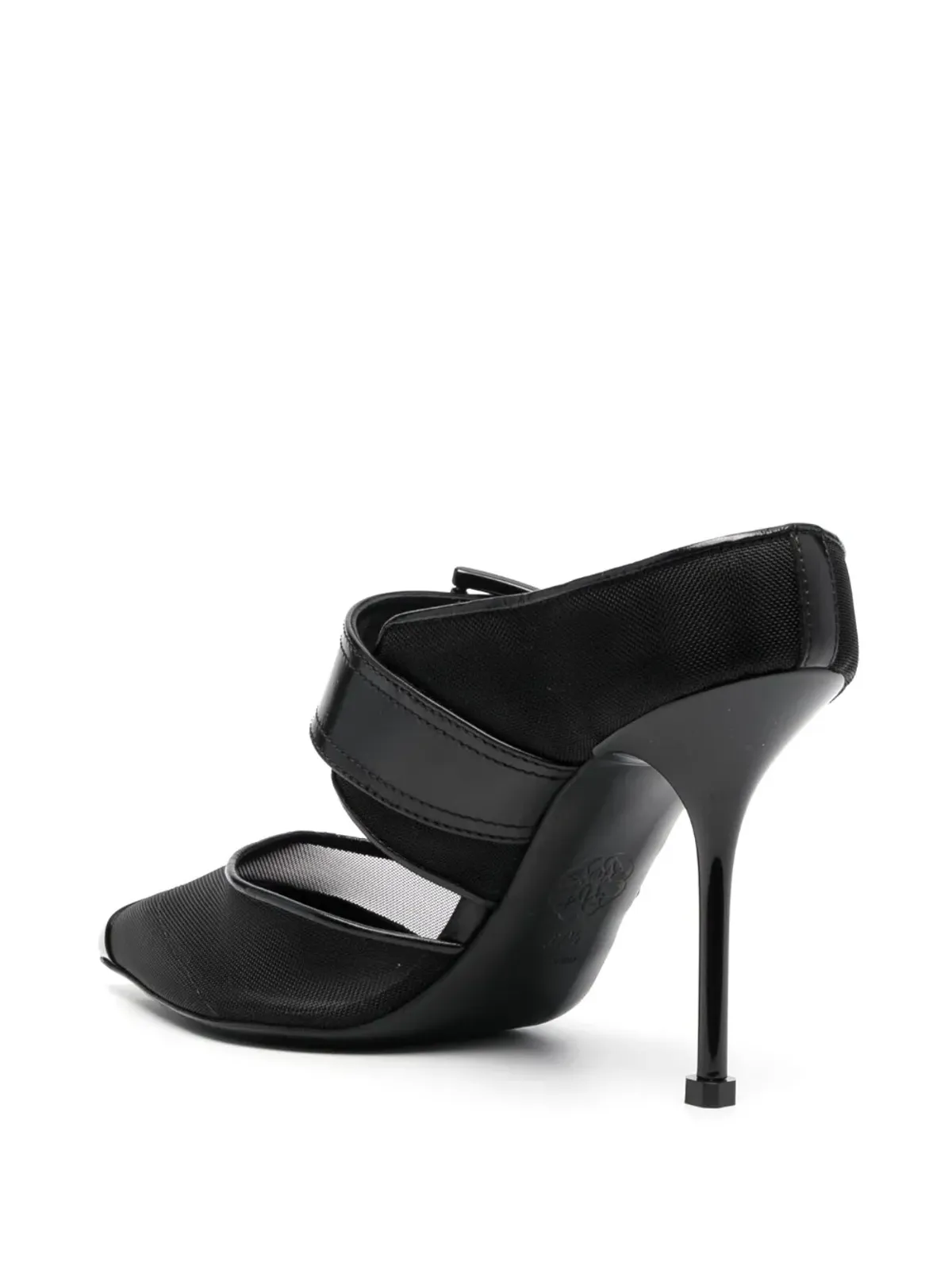 Alexander McQueen パンクメッシュ ポインテッドトゥ ミュール - ブラック - 画像3