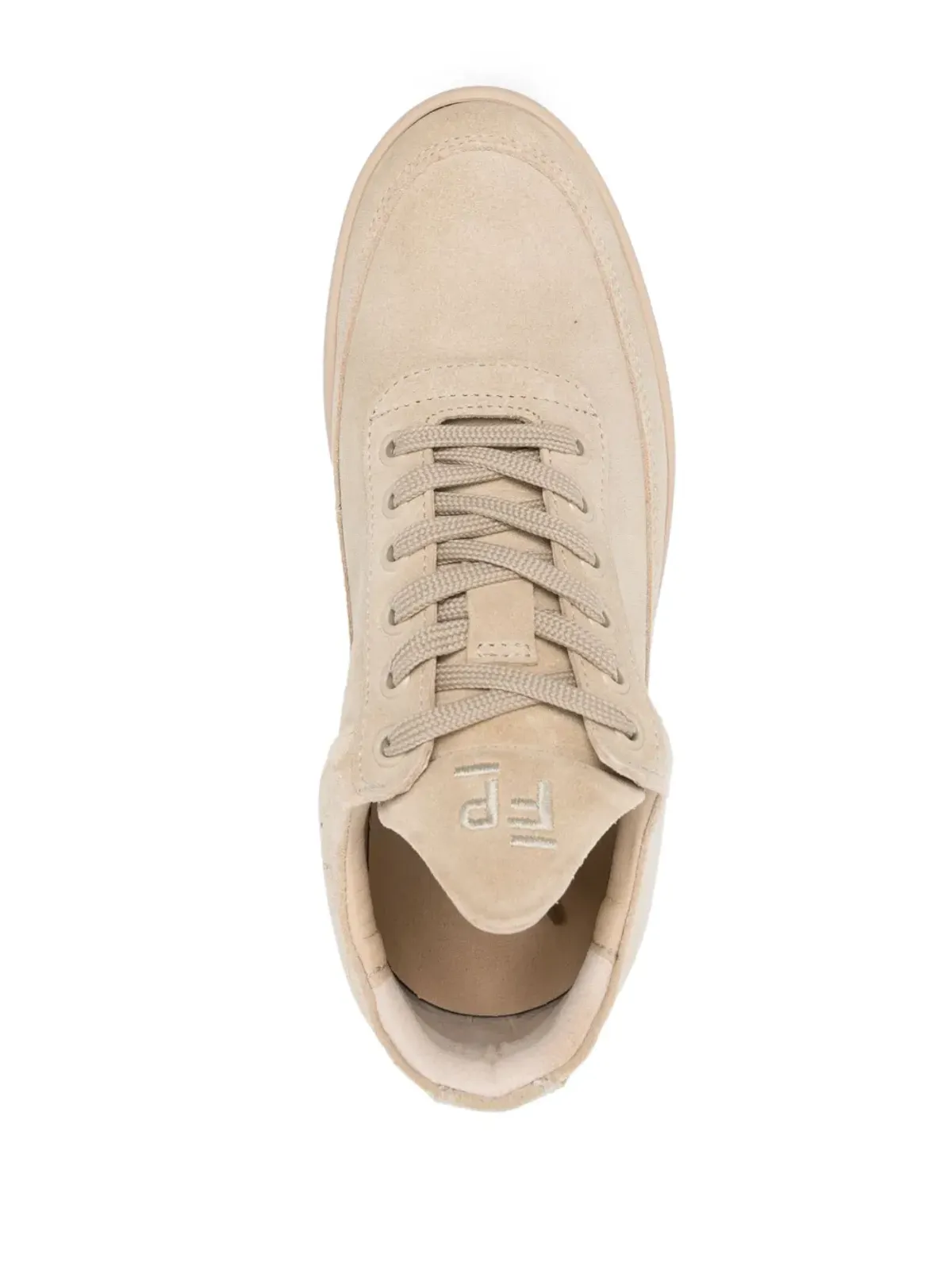 Filling Pieces ロゴ刺繍スエードスニーカー - 画像4