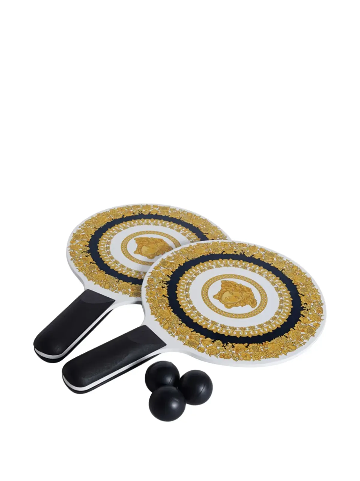 Versace Crete De Fleur ビーチラケットセット - ブラック - 画像3