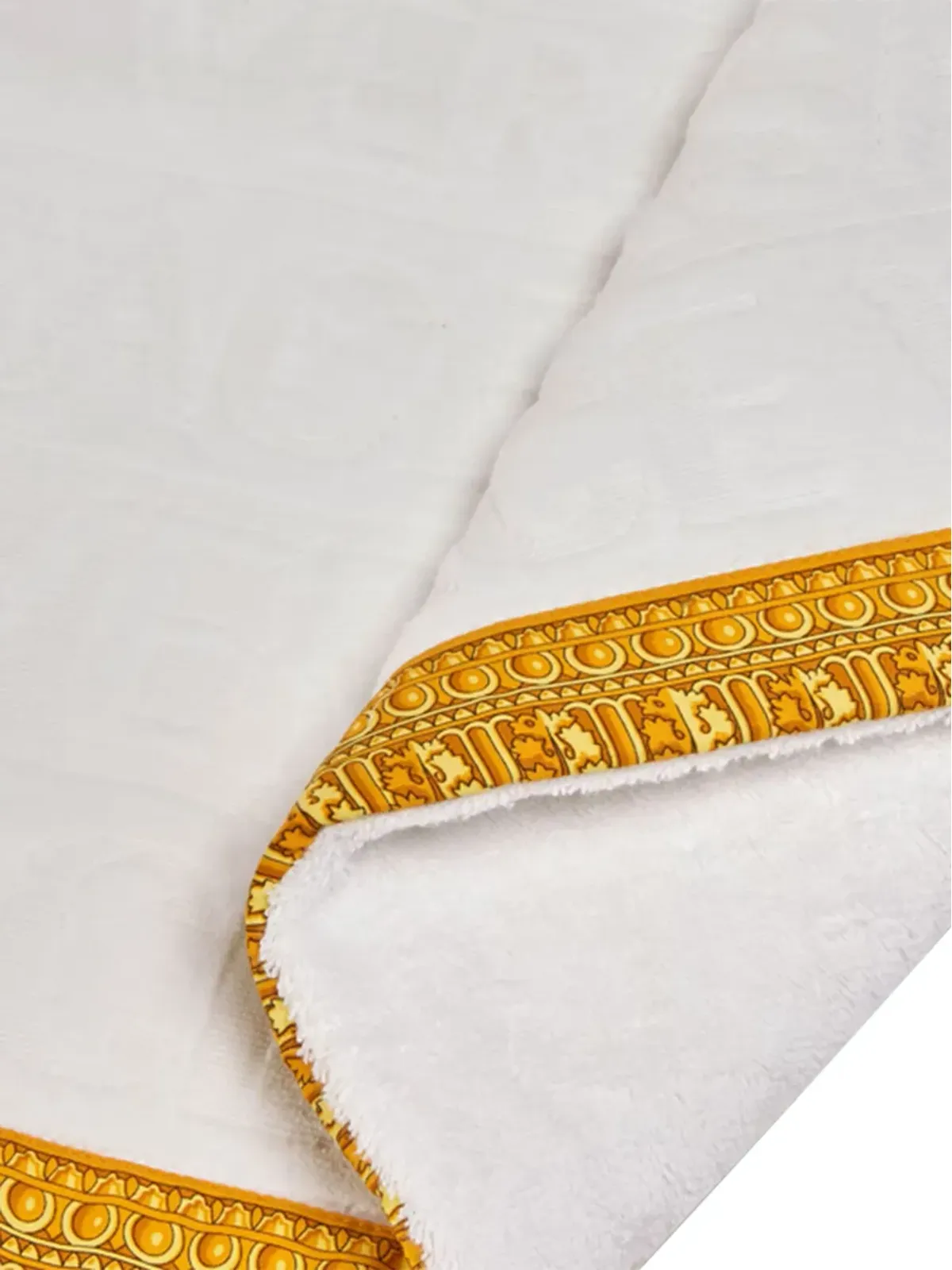 Versace baroque-print trim bath mat - White - 画像2