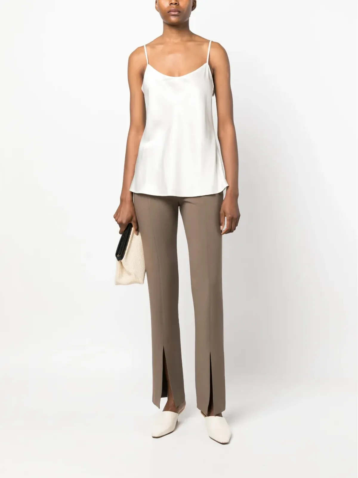 Lorena Antoniazzi spaghetti-strap top - White - 画像2