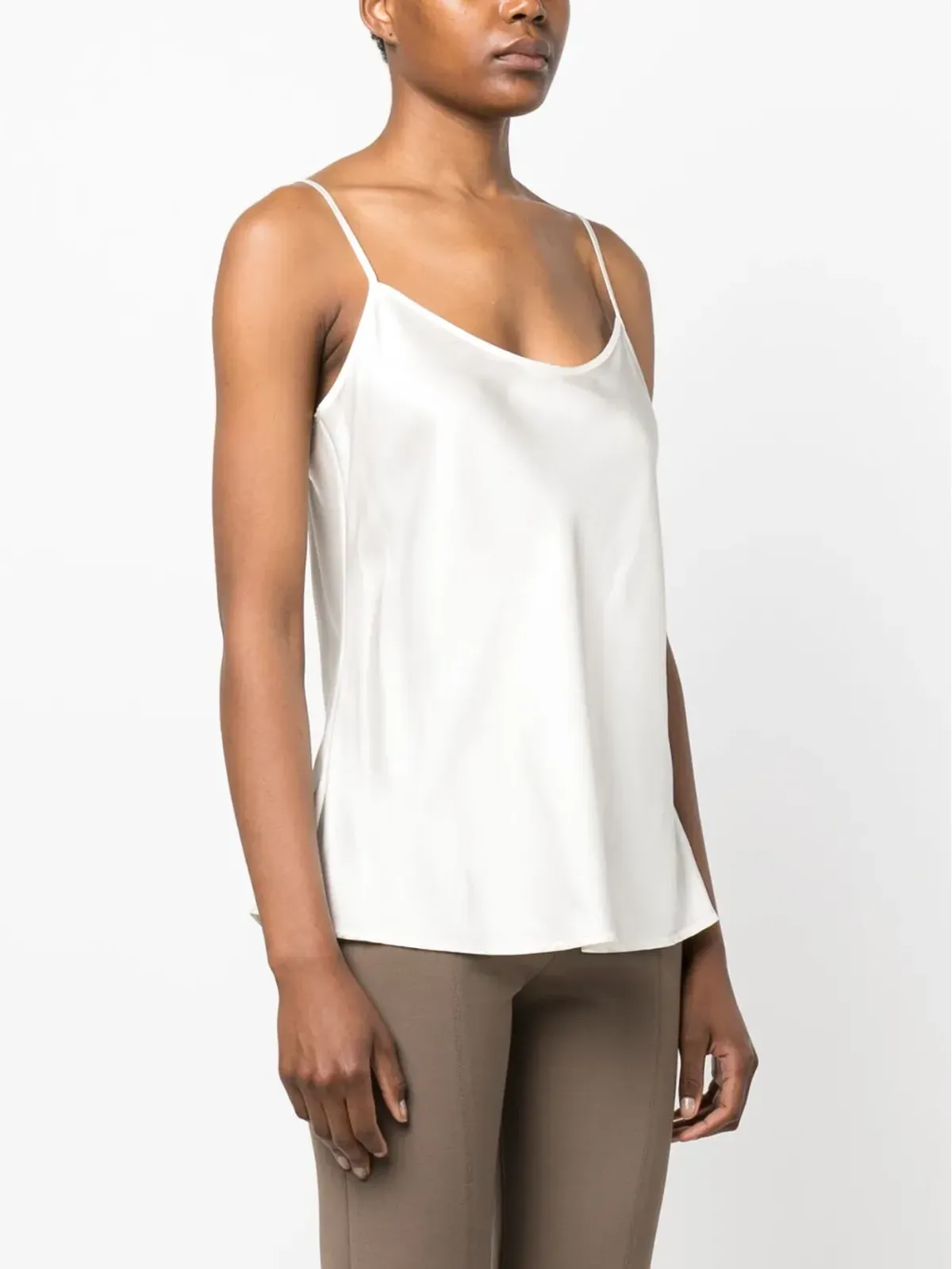 Lorena Antoniazzi spaghetti-strap top - White - 画像3