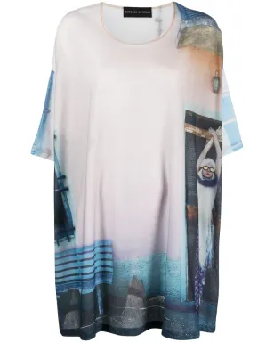 Barbara Bologna 写真プリントのオーバーサイズTシャツ - サムネイル1