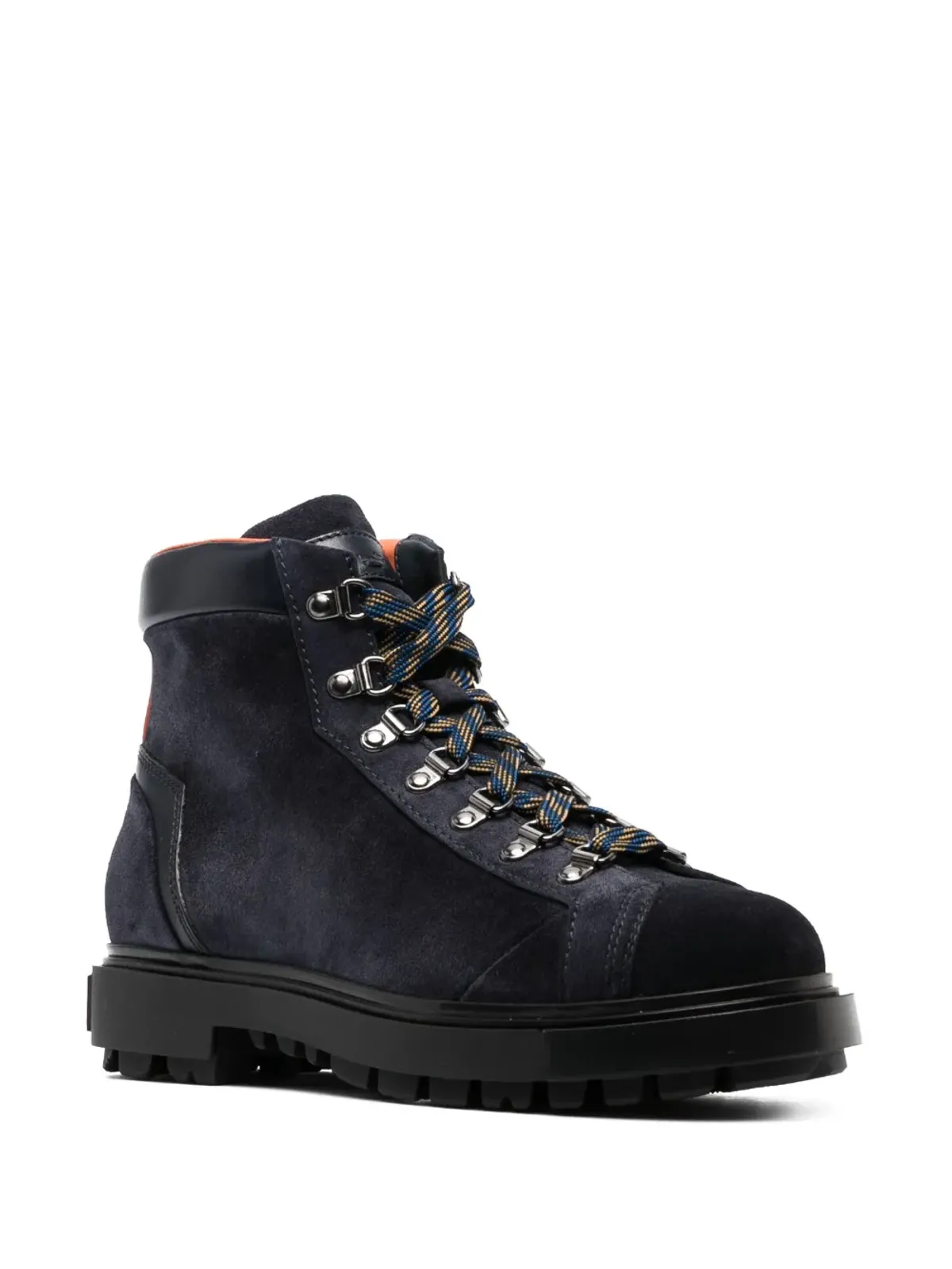 Santoni スエード レースアップ ブーツ - 画像2