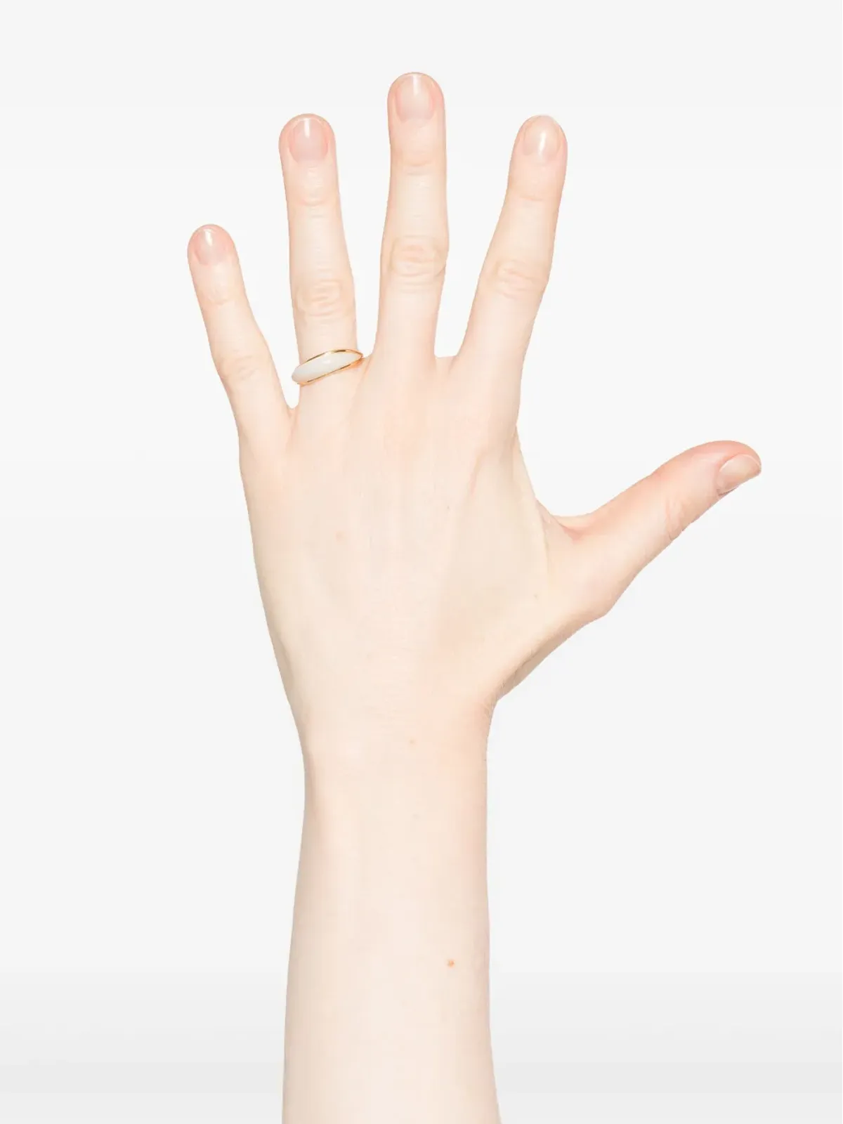 Fernando Jorge 18K イエローゴールド ストリームウェーブ マザーオブパール リング - 画像2