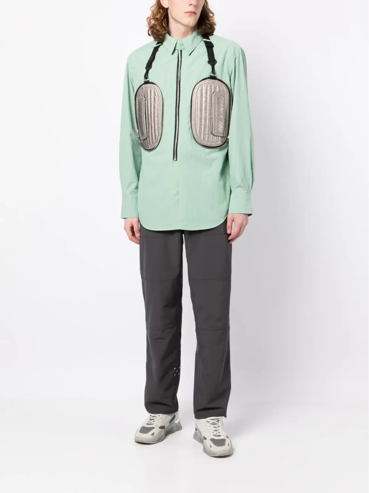 Craig Green パッド入りポケット付きジップアップシャツ - 画像2