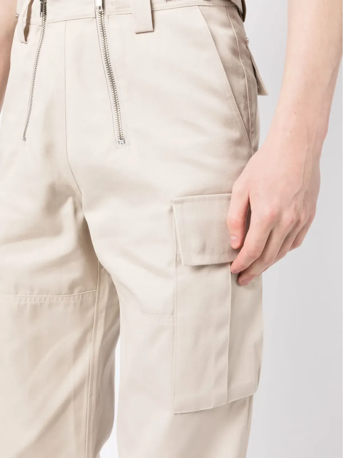 GmbH ロゴパッチ チノパンツ - 画像5