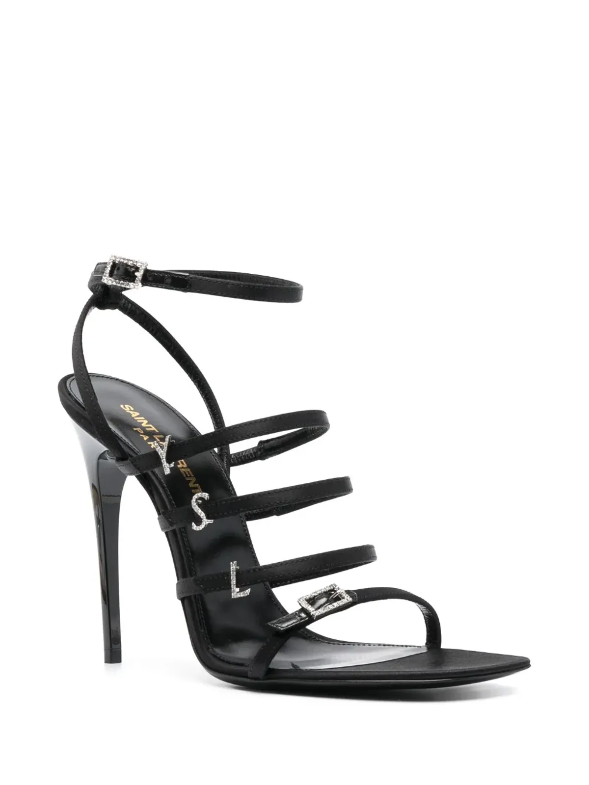 Saint Laurent Jerry silk-satin サンダル - 画像2