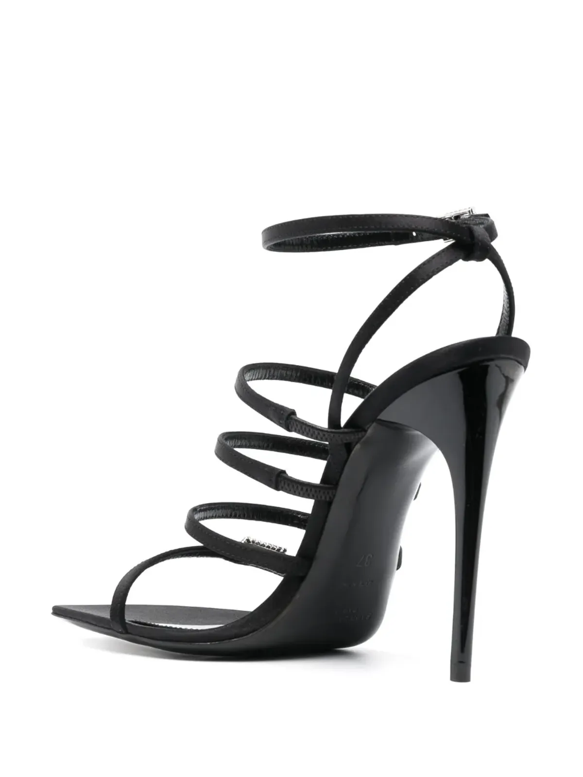 Saint Laurent Jerry silk-satin サンダル - 画像3