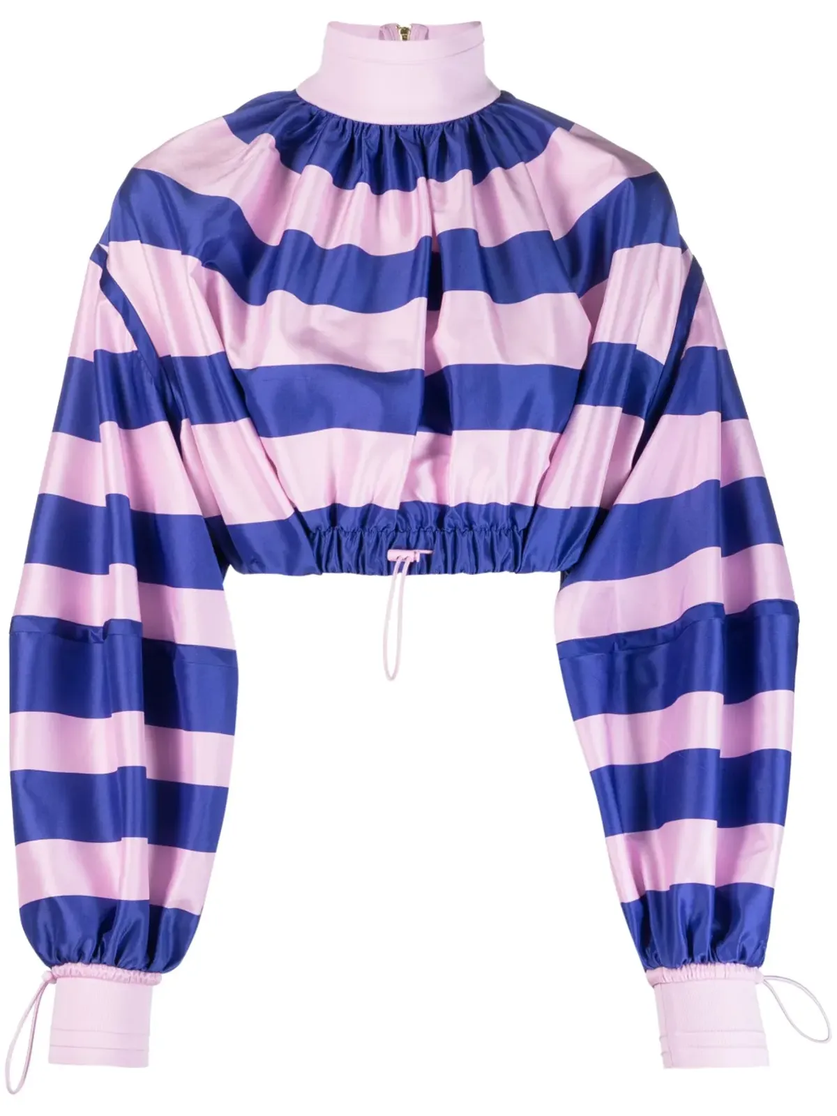 ZIMMERMANN 水平ストライプ柄ドローストリング ブラウス - 画像1