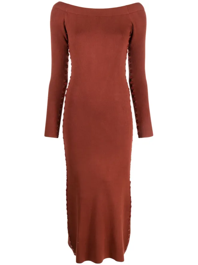 Altuzarra Altuzarra 長袖ニットミディドレス - オレンジの商品画像