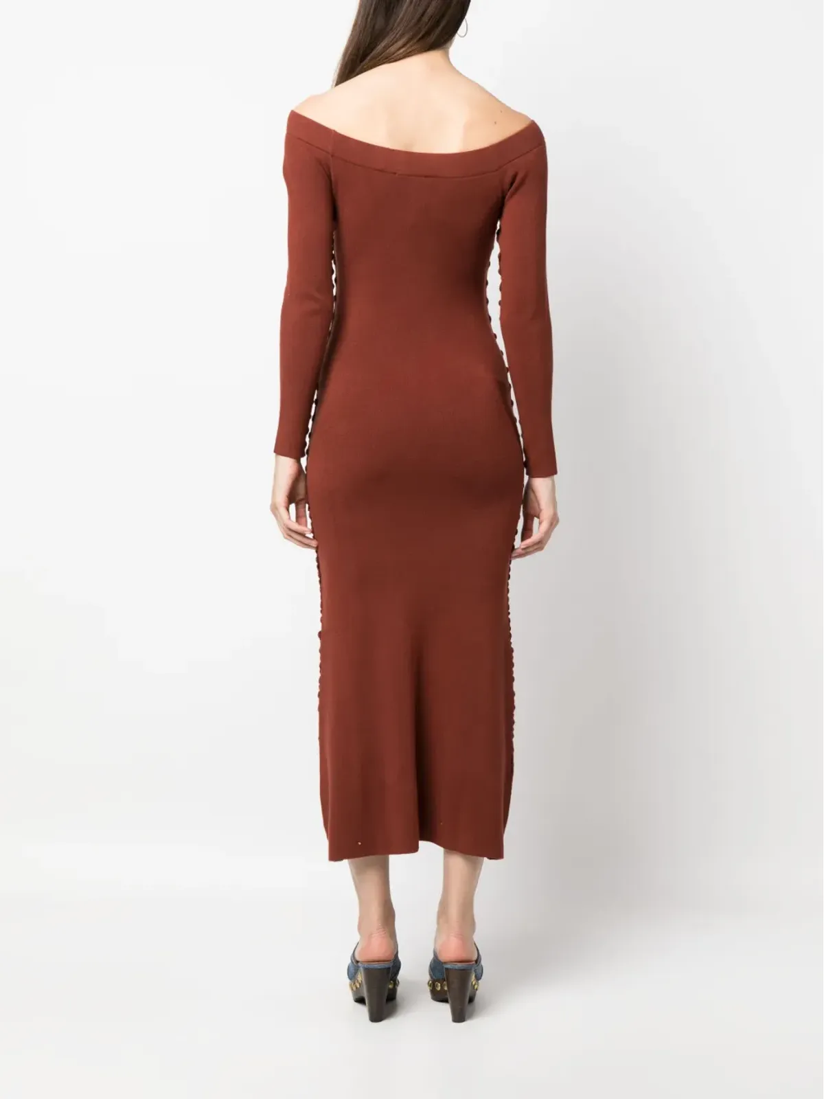 Altuzarra 長袖ニットミディドレス - オレンジ - 画像4