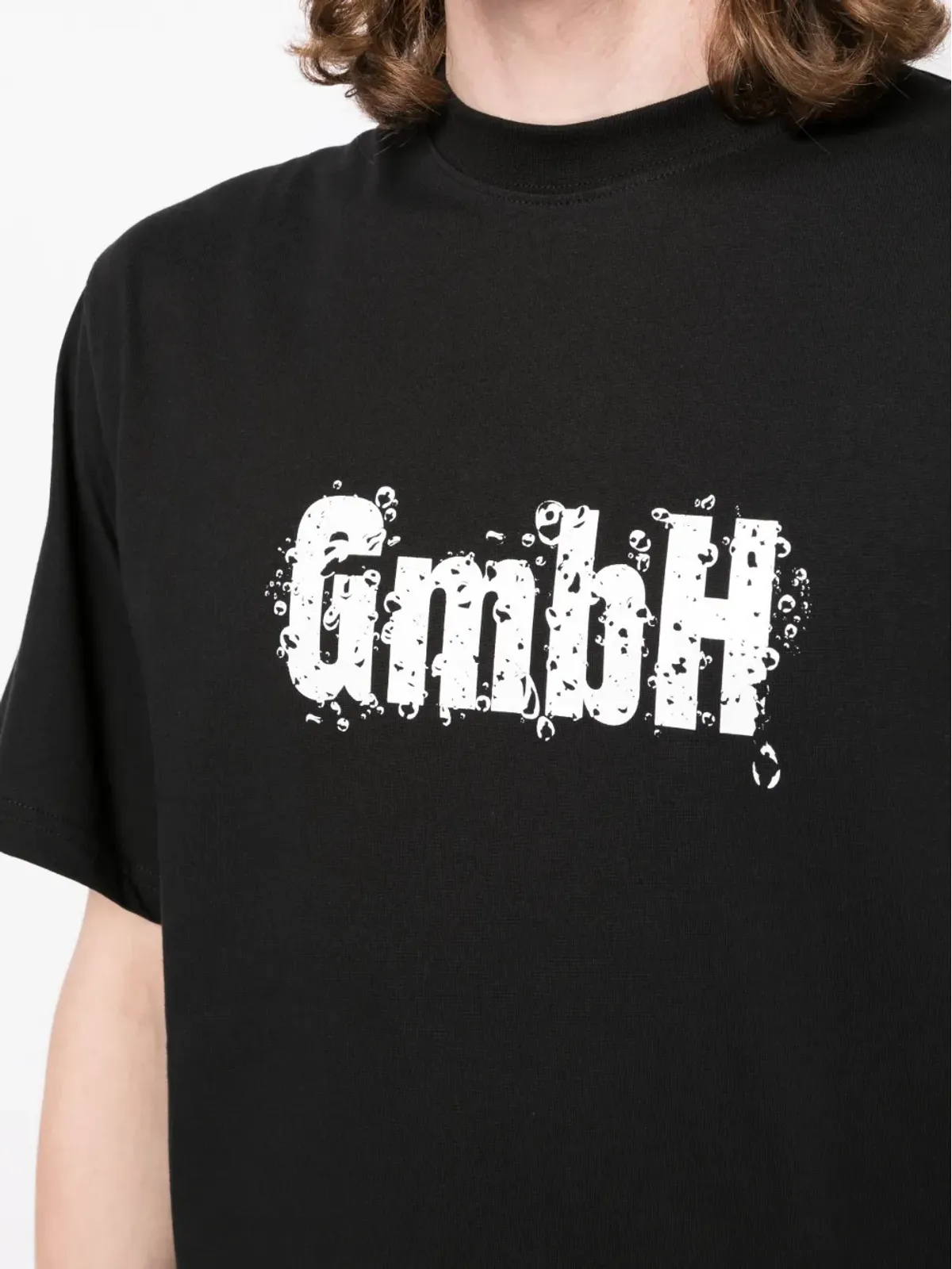 GmbH ロゴプリント クルーネック Tシャツ - 画像5