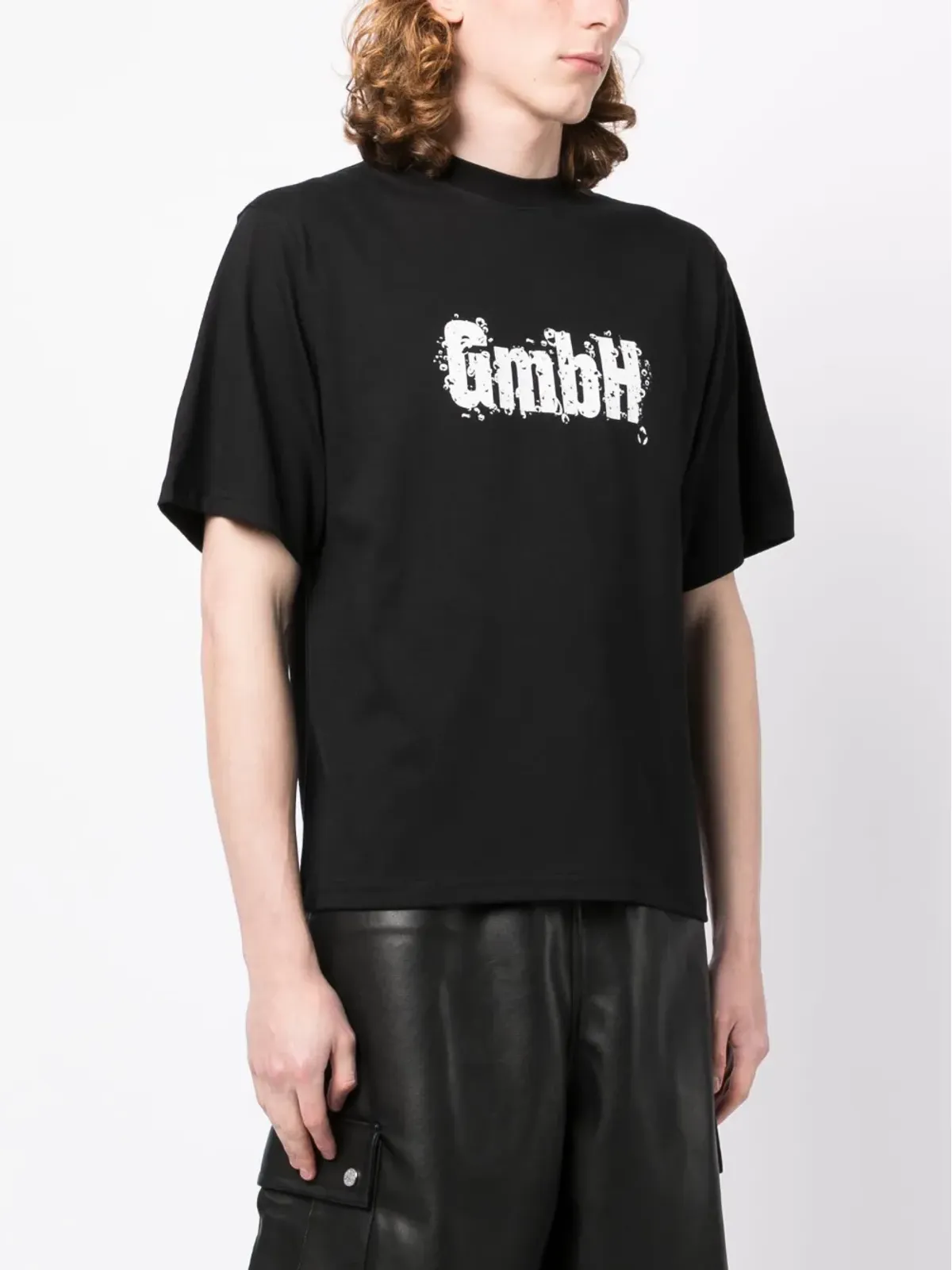GmbH ロゴプリント クルーネック Tシャツ - 画像3
