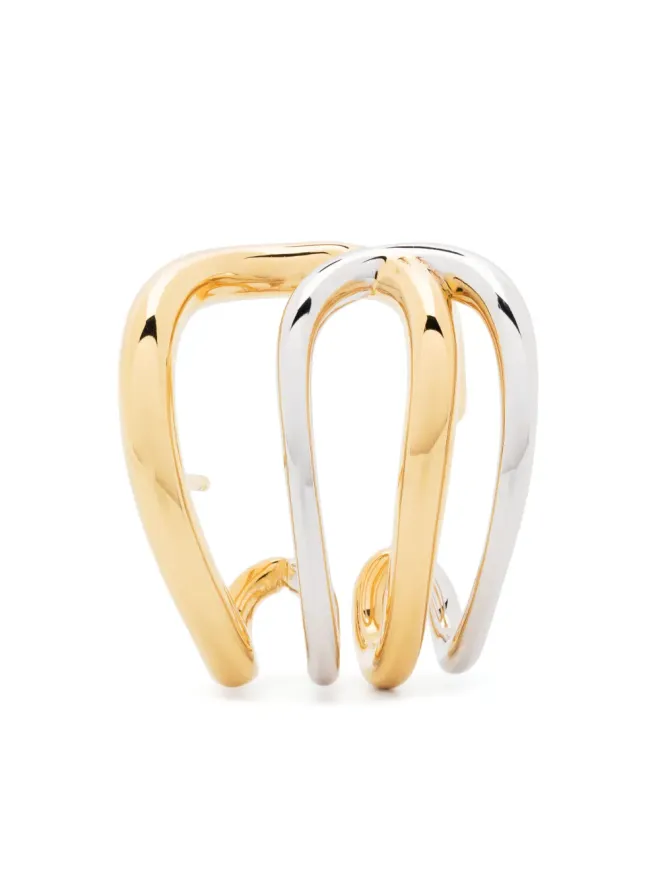 Charlotte Chesnais Charlotte Chesnais Daisy polished-finish earring - Greyの商品画像