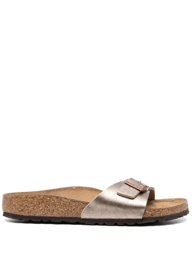 Birkenstock Birkenstock Madrid メタリックエフェクト レザー サンダル - グレーの商品画像