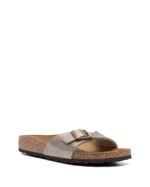 Birkenstock Madrid メタリックエフェクト レザー サンダル - グレー - サムネイル2
