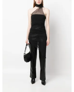 Ludovic de Saint Sernin シアー アシンメトリック ホルターネックトップ - サムネイル3