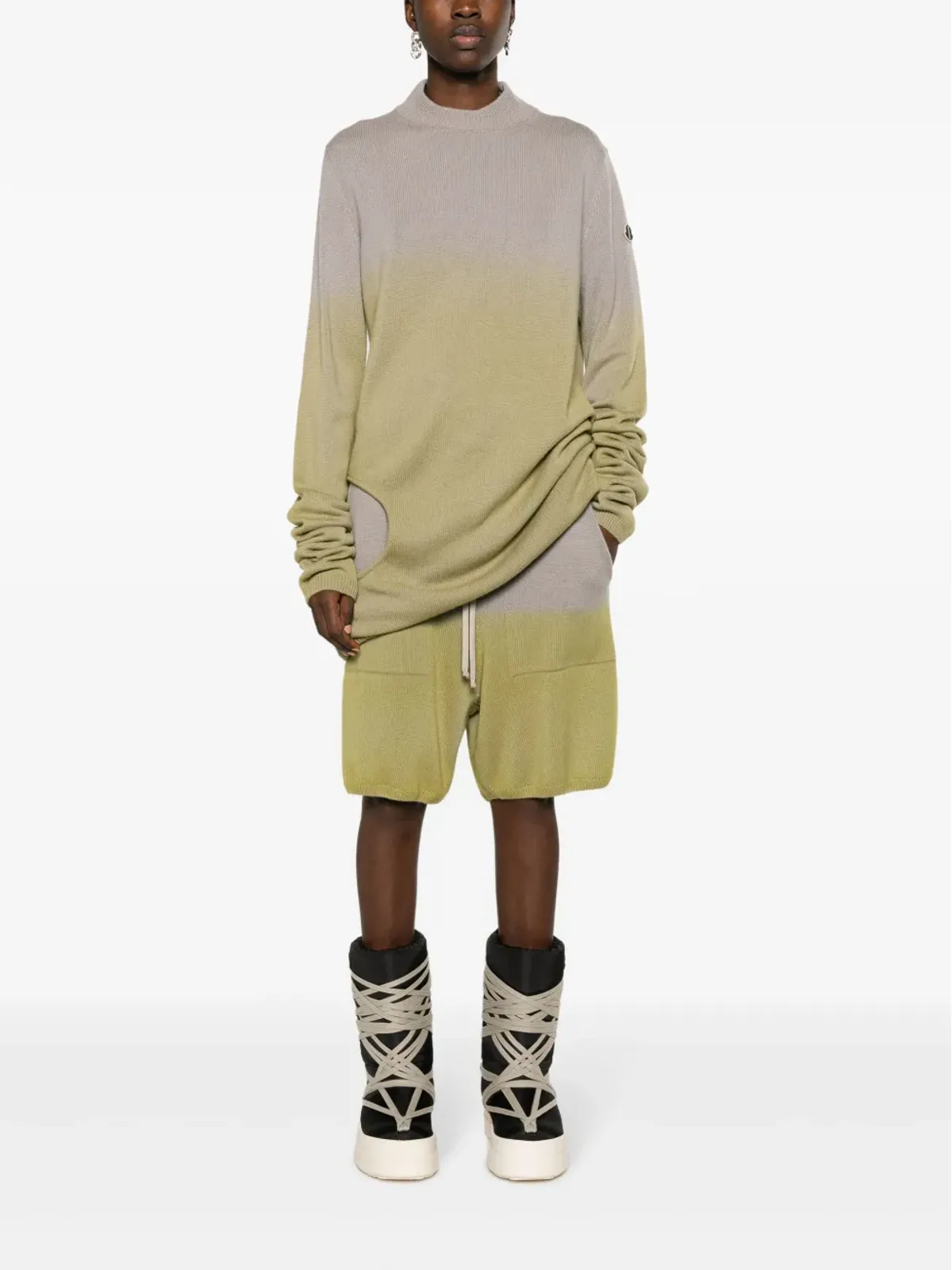 Moncler + Rick Owens サブヒューマン カットアウト ジャンパー - グレー - 画像2