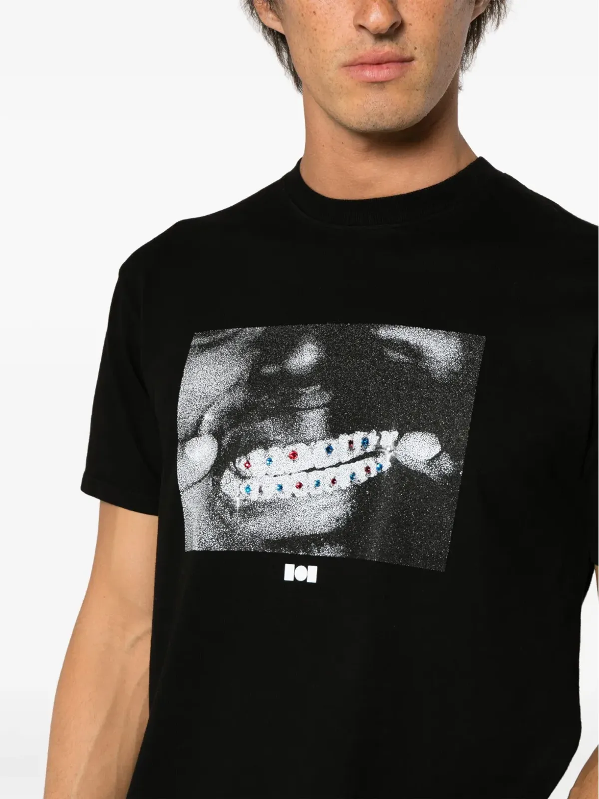 Nahmias グラフィックプリント コットン Tシャツ - 画像5