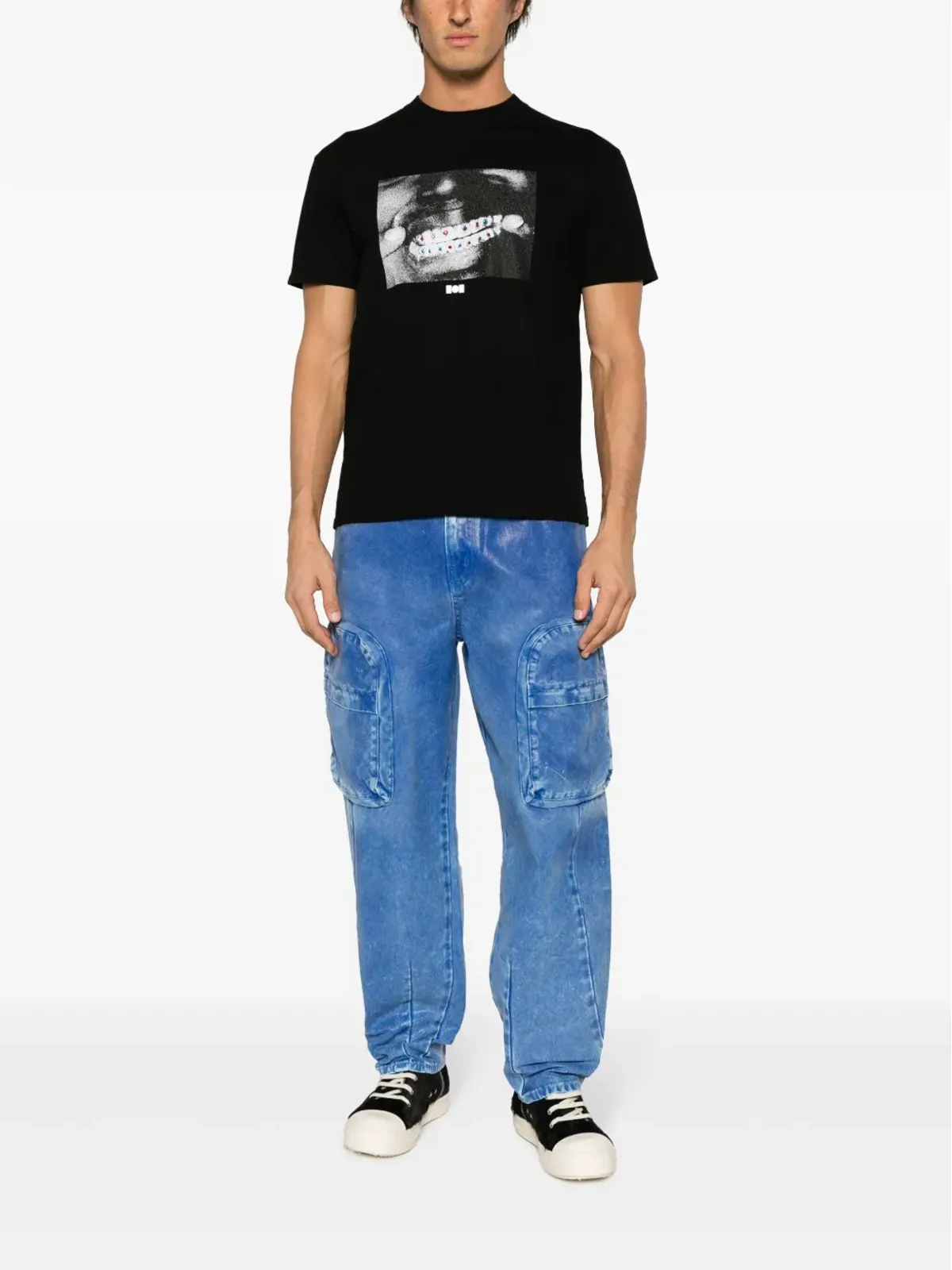 Nahmias グラフィックプリント コットン Tシャツ - 画像2