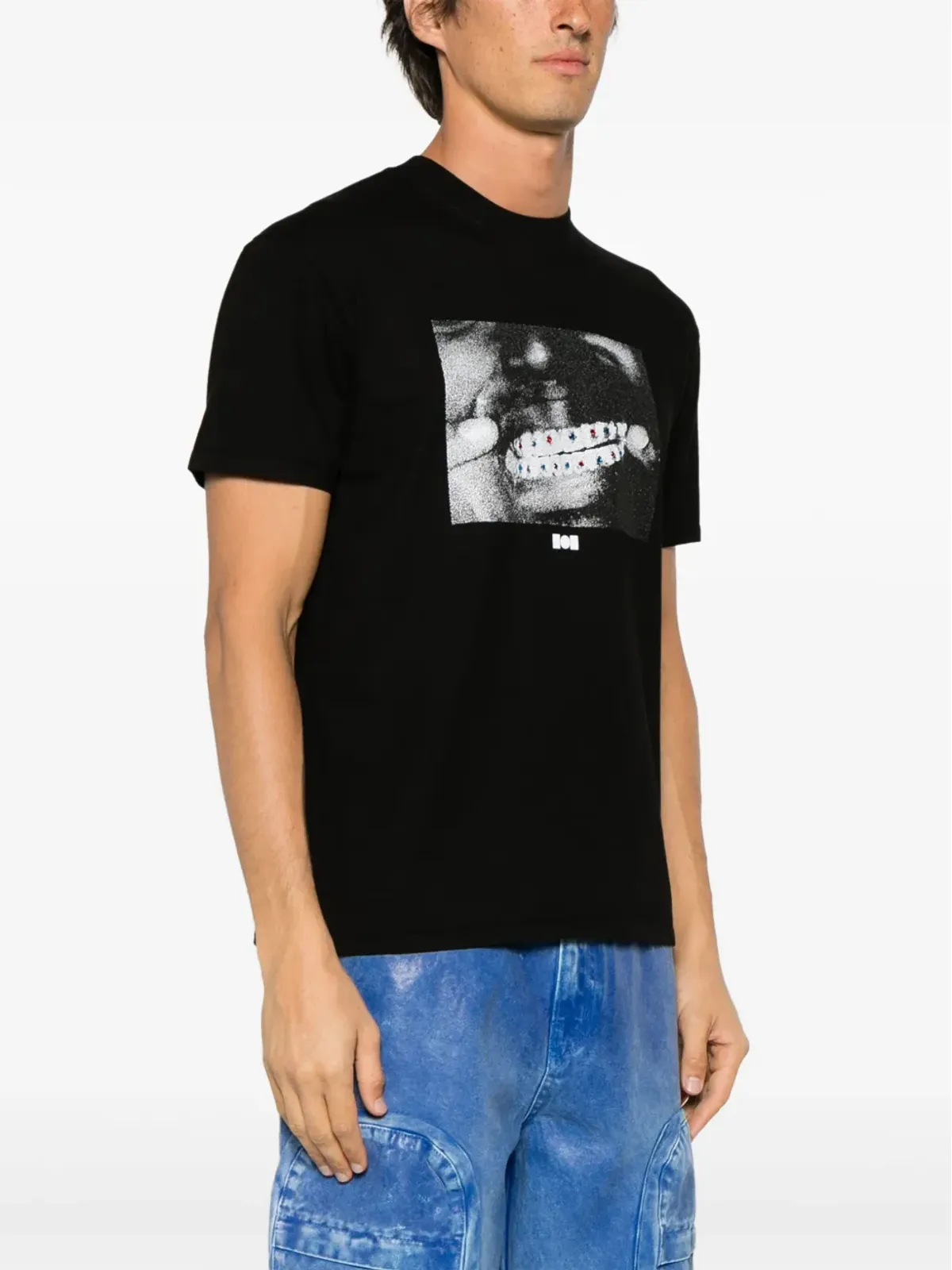 Nahmias グラフィックプリント コットン Tシャツ - 画像3