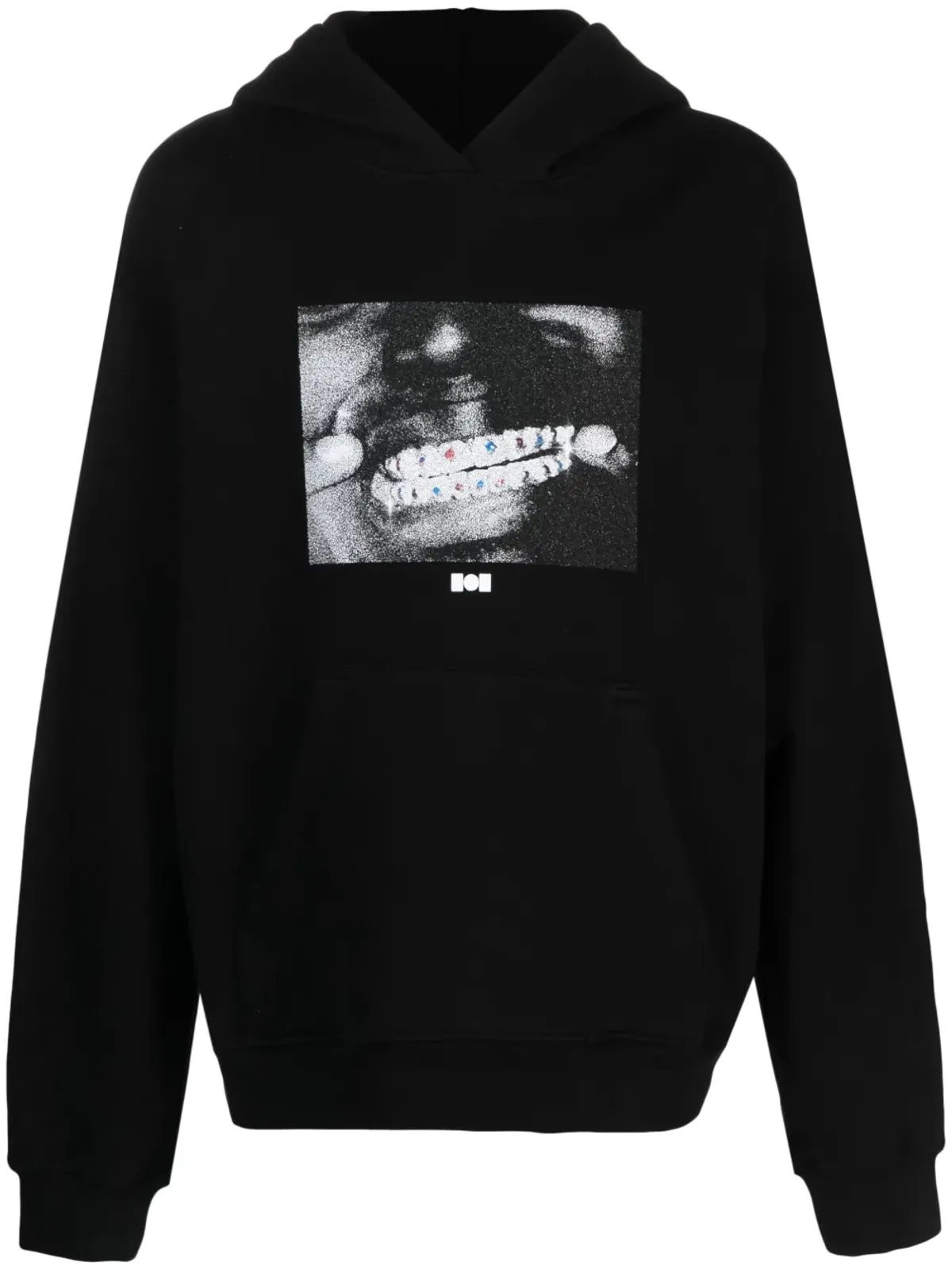 Nahmias x Kodak Black グリルズ写真プリント コットンフーディ - 画像1