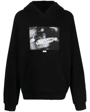 Nahmias x Kodak Black グリルズ写真プリント コットンフーディ - サムネイル1