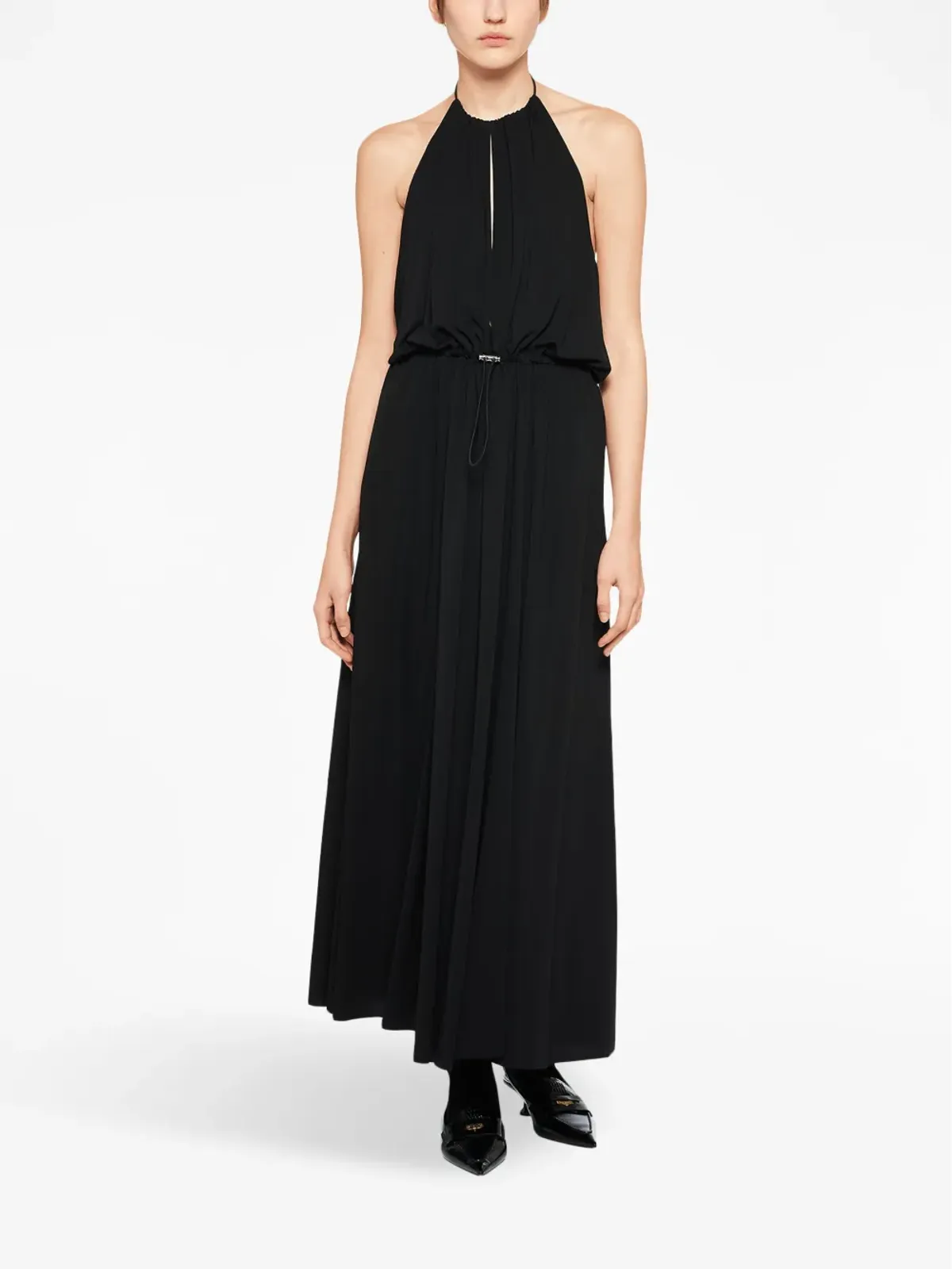 Miu Miu Organzine halterneck dress - Black - 画像2